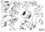 Bosch 3 600 H81 K72 ROTAK 43 LI Lawnmower Spare Parts